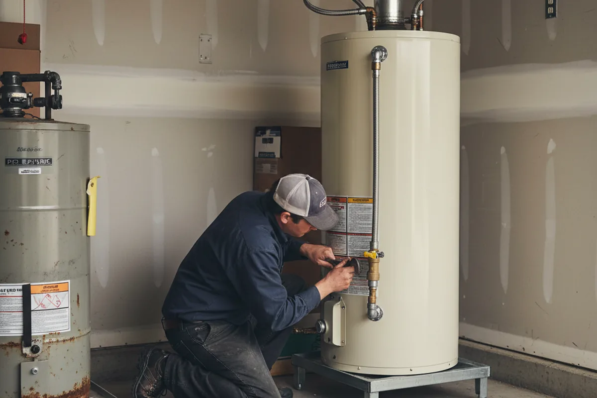 Water heater and shutoff valve replacement in Jonesboro